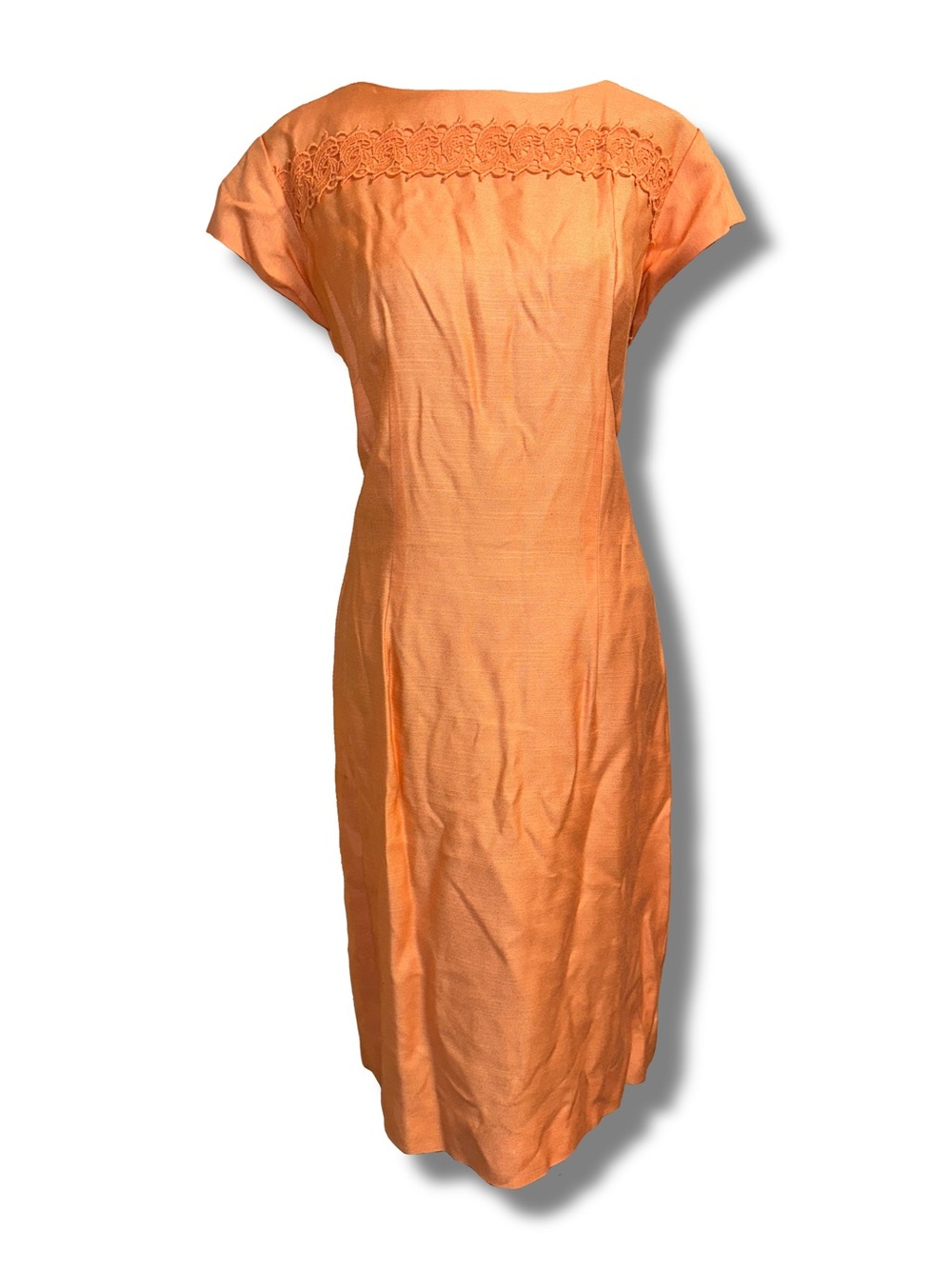 Vtg Union Made Peach Colored Dress